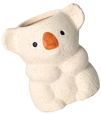 FUNOMOCYA 1pièce Pot De Fleurs Céramique Koala Conteneur Artistique pour Plantes pour Décorations Intérieur Jardin Parfait pour Bureau Et Maison