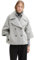 TOM TAILOR Damen 1043723 Cape Jacke, 21373-Medium Silver Grey Melange, M