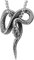 COOLSTEELANDBEYOND Gewundener Kobra Schlange Anhänger, Herren Damen Edelstahl Vintage Halskette, 75cm Weizen-Kette, Gotische