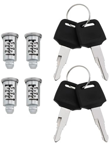 OTOTEC 4-teiliges Dachgepäckträger-Sicherheitsschloss für Dachboxen Dachgepäckträger Skiträger Querträger Türme Kajakträger mit Schlüsseln