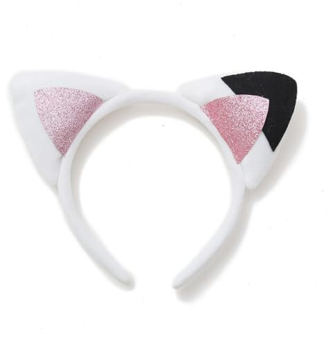 WMUVAZA Serre-Tête Oreille de Chat Cosplay, Décorations de Cheveux pour Enfants, Bandeau de Coiffure Oreilles de Chat, pour Carnaval Halloween Cadeau Fête, Enfants Unisexes, multicolore