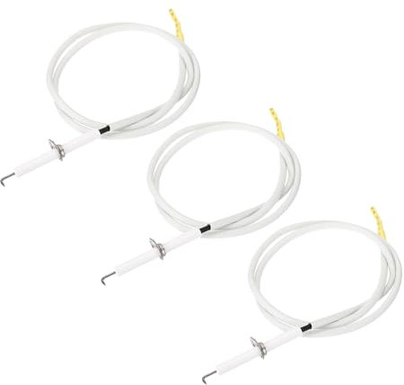 PATIKIL 3Pcs Ceramic Spark Electrode Igniter with Wire Lead Replacement for BBQ Grill and Gas Grill Models