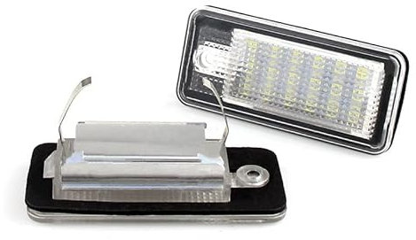 Led Number Plate Light 2PCS Car Led License Plate Light Number Plate Lamp Fit Use For Audi A3 A4 S4 RS4 B6 B7 A6 RS6 S6 C6 S5 2D Cabrio Q7 A8 S8 RS4 License Plate Light