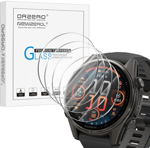 4 Stück Schutzfolie Kompatibel für Garmin Fenix 8 43mm Displayschutz