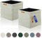 Lycce Kallax Boxen Cord 2er Set| Kallax Einsatz 33 x 33 x H31 cm | Aufbewahrungsbox mit entfernbarem Cord-Bezug passend für Kallax Regal | faltbare Ordnungsboxen aus Spannvlies | beige