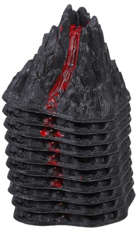 GETAJGHSD 10stücke Simulierte Vulkan Ornamente Spielzeug Für Landschaftsdekoration Dinosaurier-szenen Und Aquarien- Kreatives Deko Modellbau