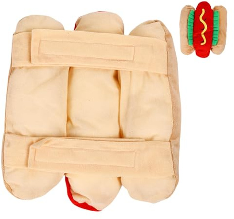 Halloween Kostüm für e Niedliches Essens Hundemantel Cosplay Accessoires | Burger-Design Multifunktionales Exquisites Lustiges Tierkostüm Für Themenpartys Foto Props Halloween Weihnachten