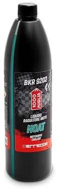 Errecom 1000 Miglia BKR 9202 Liquido Radiatore Moto HOAT -38°C/+125°C, Antigelo Pronto all’Uso HYBRID OAT, 1 litro - BLU