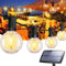 Romwish Solar LED Lichterkette Außen 9M, Dimmbar & Wetterfest IP44, G40 Glühbirnen Warmweiß, Anschlussfertig für Garten, Balkon, Terrasse, Party