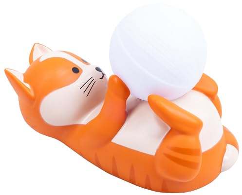WONDEE Lampe für Kinderzimmer, Katze, Silikon, Nachtlicht für Kinder und Neugeborene, Geschenk für Jungen und Mädchen, Taufgeschenk für Jungen und Mädchen