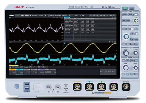 MSO7104X Mixed-Signal-Oszilloskop – 1 GHz, 4 Kanäle, 10 GSa/s, 1 Gpts Speicher, 2.000.000 wfms/s, 16 digitale Kanäle (optional), 60 MHz Zweikanal-Arbiträrgenerator (optional)
