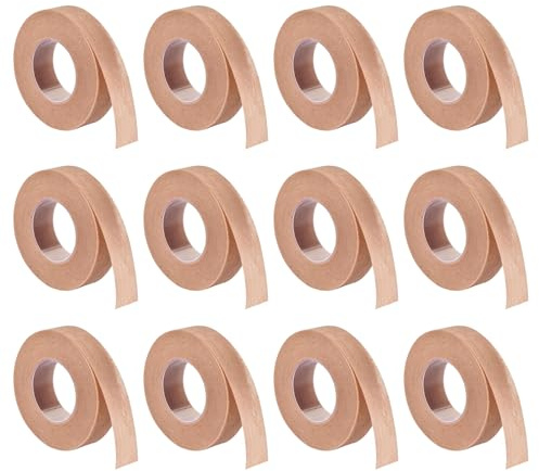 DASHUI 12 Rollen Micropore Tape, Selbstklebender Nose Tape, Atmungsaktiv Flexibles Mikroporen Band für Wundversorgung, Sport, Wimpernverlängerung 1.25cm X 9.14m (hautfarbe)
