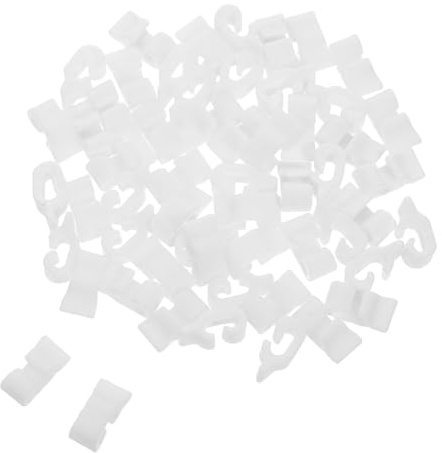 minkissy 100pcs Pet Cage Door Locks Spring Latch Hardware Wire Clips Connector for Dog Crates Cat Enclosures Rabbit Playpens Pet Fence Accessories Safety Clips
