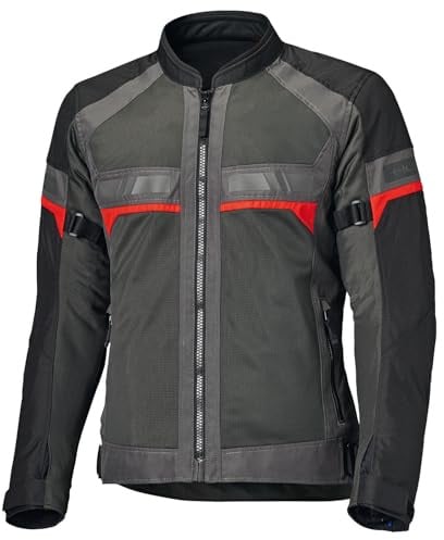 Held Tropic 4 Top Motorrad-Jacke Herren Anthrazit M | Sommer Motorradjacke mit Mesh – CE zertifiziert – D3O Ghost Level 1 Protektoren Schulter & Ellbogen – atmungsaktiv