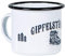 MUGSY Emaillle Tasse, Gipfelstürmer mit Motiv, 300ml, Camping Ausrüstung, bruchfest & leicht