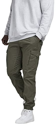 Jack & Jones Homme Jjipaul Jjflake Akm 542 Olive Nigh Plus Pantalon, Vert (Olive Night), 42W / 32L EU