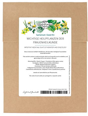 Wichtige Heilpflanzen der Frauenheilkunde - Samenset mit 6 bedeutenden Heilkräutersorten