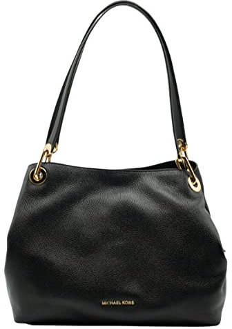 Michael Kors Damen Lillie Large Schultertasche, Black, 31.8 x 12.7 x 34.3 cm