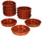 MamboCat Cazuela mit Griff 12er Set Schalen Bernd 100ml Auflaufform rund 12cm aus Ton glasiert Größe S I Ton hitzebeständig für Auflauf Tiramisu Fingerfood I Unikat Handarbeit Vintage I Mittelalter