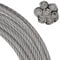 FASTON Drahtseil 4,0 mm 7x19 weich Edelstahl A4 V4A (30 Meter) Drahtseile Edelstahldrahtseile Stahlseil Seil Seilwinde Ösen für Rollen Umlenkrolle Rankhilfe
