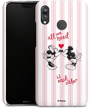 Premium Case kompatibel mit Huawei P20 Lite Smartphone Handyhülle Schutzhülle matt Liebe Disney Mickey & Minnie Mouse