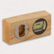HOFMEISTER® Mini-Wasserwaage aus Holz, für Bilder, Möbel & Fußböden, Richtwaage mit Libelle, kleine Maurerwaage, 100% Made in Germany (2, Mini-wasserwaage mit Öffner | 10 Cm)