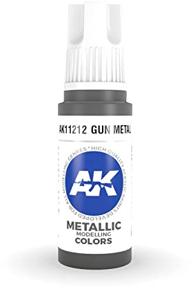 AK Interactive 3rd Gen Acrylic Gun Metal Metallic 17ml