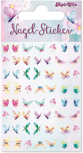56 Ohr- und Nagelsticker * Schmetterlinge * für Kinder und Erwachsene | Sticker Ohrsticker Mädchen Butterfly