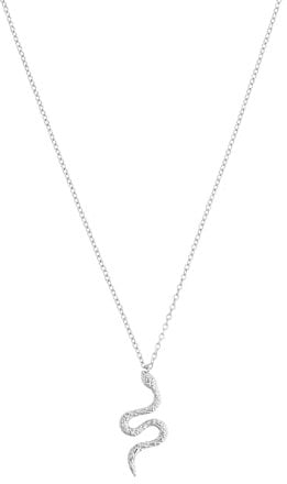 NOELANI Kette mit Anhänger 925 Sterling Silber Damen Halsschmuck, 40+5 cm, Silber, Schlange, Kommt in Schmuck Geschenk Box, 2031586