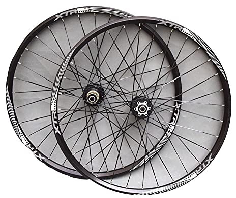 QHY Mountainbike Radsatz 26 27.5 29 Zoll Laufradsatz Nabendynamo 32H Schnellspanner Doppelwandige Aluminiumlegierung Fahrradradsatz Scheibenbremse Für Brakes/Felgenbremse