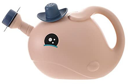 ZYLLZY Lot de 2 arrosoirs de jardin en plastique avec bec amovible et couvercle anti-fuite, rose fantaisie en forme d'animal pour plantes d'intérieur et d'extérieur