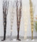 Light Up Willow Branches Pre Lit 80 LED Twig Bunch For Floor Standing Vases- Display Anywhere 120cm tall in Brown, Black, Silver, Gold or Cream 1.2M (Silver)