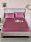 Spannbettlaken 90x200cm Altrosa Rosa Muster Boxspringbett Satin Bettlaken Satin Glänzend Seide Spannbetttuch 90 x 200cm Hochwertiges Uni Spannbetttücher für Hohe Matratze bis 25-30 cm