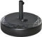 Outsunny Base de Sombrilla Soporte de Parasol Redondo Rellenable de Agua 30 kg Apto para Postes de 38mm 48 mm Metal y Plástico para Jardín Terraza Ø55x38 cm Negro