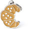 My Family Personalisierbare Hundemarke Made in Italy, Croissant, Gravierte Hundemarke, Aluminium, handemailliertes Metall, Kollektion Food