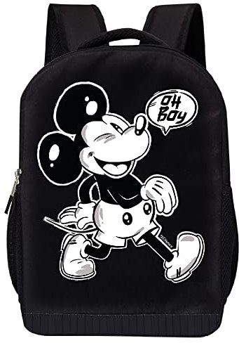 Disney Mickey Mouse Rucksack für Kinder und Erwachsene, 43,2 cm, Air-Mesh-gepolsterter Rucksack für Schule und Reisen, Schwarz, Schwarz-Weiß, Large, Mickey Pod