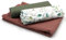 VmG-Store Musselin + Baumwollstoff Set farblich abgestimmt Double Gauze Stoff 100% Baumwollstoff Tex Standard 100 (Set04 Eukalyptus 4)