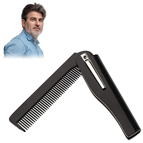 Pettine Portatile, Pettine da Barba, Pettine Da Viaggio, Pettine Pieghevole di Barba, Pettine Pieghevole per Uomo, Pettine Barba Uomo, Combs Portatile Pieghevole, Pettine per Barba Pieghevole
