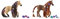 SCHLEICH 42580 Beauty Horse Andalusier Stute, für Kinder ab 4+ Jahren & 42582 Beauty Horse Englisch Vollblut Stute, für Kinder ab 4+ Jahren, Horse Club Sofia's Beauties - Spielset