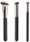 WeddHuis 3 Pezzi Pennelli Make Up Contouring Professionali, Pennello per Correttore con Morbida Fibra Sintetica per Applicare Fondotinta Liquido, Lucidare, Sfumare il Trucco Sul Viso