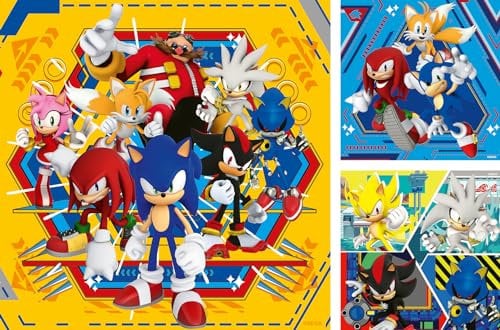Ravensburger Kinderpuzzle 12001133 - Die Abenteuer von Sonic - 3x49 Teile Sonic Puzzle für Kinder ab 5 Jahren