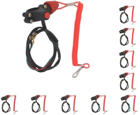 10 Satz Universal Motor Stop Kill Tether Switch Lanyard für ATV Racing Notfall
