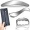 AnTiexi 3 in 1 Edelstahl Gua Sha Muskel Schaber Werkzeug Set,Schabende Massage Werkzeuge für physikalische Therapie,Derma Edge Massage Tool GuaSha Massage Schaber Tool,IASTM Tools