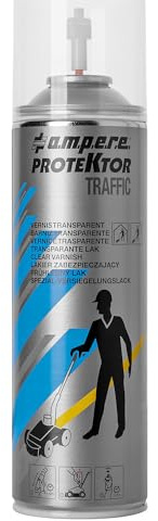 Ampere | Vernice trasparente Traffic Protektor® | contenuto 500 ml | conf da 12 bombolette | protegge la segnaletica