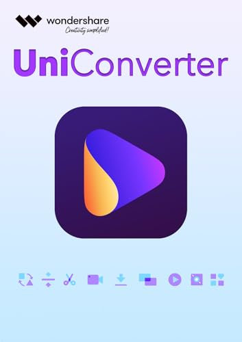 Wondershare UniConverter 16 | Kompatibel mit Windows | 1 Gerät | Lifetime | KI-gestützte Videobearbeitung | Aktivierungscode per E-Mail