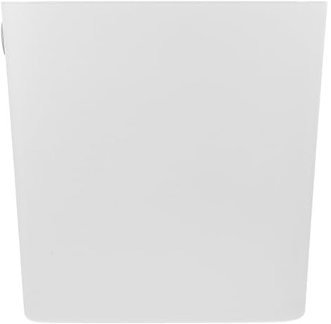 Luxshiny Schlanker Mülleimer Kunststoff-Müllbehälter Schmaler Papierkorb Eimer für Küchen-Wc Papierkorb für Badezimmer Heimbüro Weiß