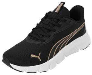 Puma Flexfocus Lite - Tenis de Correr Modernos Unisex para Adultos, Negro-Oro, 38 EU
