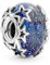 Wedanor Charme Silber Blue Charms-Anhänger 925 Sterling Silber Charm Bead Pendant für Europäische Armbänder und Halsketten