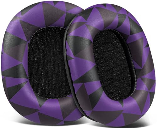 SOULWIT Ohrpolster Ersatz für Audio Technica ATH M50X M50XBT M50xSTS M50RD M40X M30X M20X MSR7 SX1 Monitorkopfhörer, Ersatzpolster Polster mit weichem Proteinleder