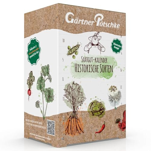 Pötschke Saatgut Adventskalender 2024 Historische Sorten Weihnachen Tolles Männer Frauen Geschenk Naturfreunde Gartenidee